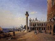 Venise, La Piazetta  Jean Baptiste Camille  Corot